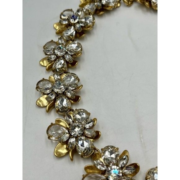 J. Crew Crystal Bloom Stacked
Rhinestone Floral Statement
Collar AB Necklace - Picture 15 of 16
